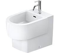 Support de balcon Duravit Bidet 272610AA00 37x57cm, avec trou pour robinet, trop-plein, blanc haute brillance
