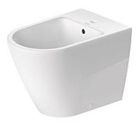 Bidet sur pied Duravit D-Neo 22951000001 wondergliss blanc, avec trou pour robinet et trop-plein