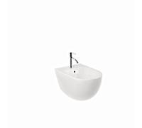 Kludi Resa D - Bidet suspendu, trou pour robinetterie, blanc brillant 24BIW0143