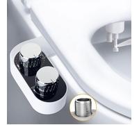 Bidet WC Japonais Non Électrique Ultra Fin Double Buse Autonettoyante Jet Eau Froide