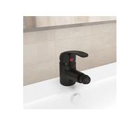 vidaXL Mitigeur de bidet de salle de bain 13x12 cm Noir