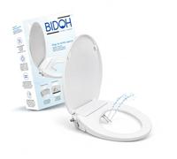 BIDOH - Toilette Japonais Non Électrique - Abattant WC Japonais - Forme O | Siège Toilette Japonaise - Double Buse Autonettoyante, Frein de Chute - Kit d'Installation Complet