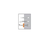 Bidon 300 chevilles NYL avec collerette SPIT - Ø 8 mm - L.40 mm - 055717