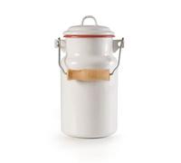 Bidon A Lait Email Bordeaux 1 L - Diam 10 - H 22 Cm