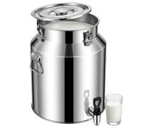 Bidon à Lait en Acier Inoxydable 304 avec Robinet, Pot à Lait Étanche