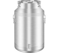Bidon à Lait en Acier Inoxydable 304 avec Robinet, Seau à Lait/à Vin Robuste De 60 litres avec Couvercle Hermétique, Grande Cruche pour Lait Et Vin 60L