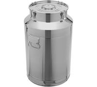 Bidon à Lait en Acier Inoxydable, Récipient Hermétique pour La Conservation des Aliments, Distributeur De Boissons en Métal pour Lait, Huile, Vin, Soupe, Cuisine Et Bar. Silver 2570.2 Ounces