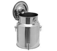 Bidon De Lait Inox 5L Pot a Lait Inox Bidon for À Vin Baril Seau À Eau Huile Réservoir À Thé Avec Couvercle Scellé,Capacity1-5L