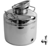 Bidon de transport Bidon en acier inoxydable 30 litres Pot à eau Pot à lait avec robinet d'écoulement