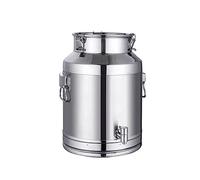 Bidon de transport de lait de ferme - 5L/14L bidon de baratte à lait pot seau à vin baril seau à eau huile réservoir à thé avec couvercle scellé et robinet14L (5L)