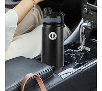 Bidon de vélo isotherme | Bidon isotherme | Bidon de vélo en acier, 680 ml, pour sac à dos de randonnée avec bouchon, 7,3 x 7,3 x 28 cm ; bidon sans bouchon pour les voyages et la salle de sport