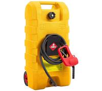 Bidons de carburant, construction robuste, pompe siphon manuelle, JAUNE