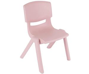 BIECO 04201807 Chaise de Plastique, d'environ 36 x 34 x 51,5 cm, Le Plastique de la Chaise, empilable, Rose