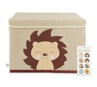 BIECO Boîte de rangement avec couvercle - Pliable de 65 l - Environ 36 x 36 x 51 cm - Boîte à jouets avec couvercle - Boîte de rangement pour enfants