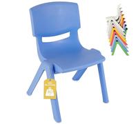 Chaise Enfant Empilable, Intérieur/extérieur Bleu TU