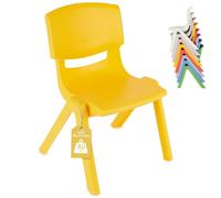 Chaise Enfant Empilable, Intérieur/extérieur Jaune TU