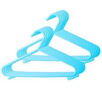 BIECO cintres bébé enfant Hanger cintres pour bébés cintres en plastique pour la longueur de l'armoire de stockage garde-robe 29.5cm, 16 pièces, bleu clair, étroit, ArtN 90016151