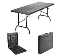 Biergartentisch TrutzHolm® Table Pliable Camping Rectangulaire Gris 180 x75 cm