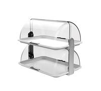 Biesse L179/33A Boîte à Pain et Fromage, Double poignée, Plastique, Argenté/Blanc, Full