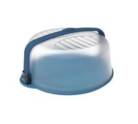 Biesse Porte-gâteau avec poignée, boîte à gâteaux et entrées, lavable au lave-vaisselle, sans BPA, bleu, Ø37 cm