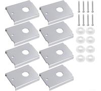 Bifold Kit de réparation de porte 8 pièces pour portes de 1-3/8" | Acier inoxydable de haute qualité, résistant à la rouille, rondelles en nylon, durable, pour les pièces humides