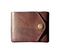 BIFOLD Portefeuille en cuir synthétique durable - Portefeuille minimaliste - Design compact et fin - Porte-badge léger avec fente pour stylo - Organiseur fonctionnel pour l'argent liquide pour les