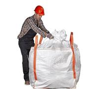 Big Bag 1000kg Refermable | Sac Big Bag 90x90x90cm avec Jupe de Fermeture | GRVS Résistant | Lot de 10 sacs