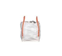 Big Bag 1500 KG Sac Gravats 90x90x110cm | Disponible avec jupe de fermeture et/ou Goulotte de Déchargement | sac a gravats | sac de jardin | Lot de 5 sacs