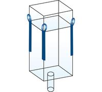 BIG-BAG 90 x 90 x 160 cm, SF 5:1 protection en haut, manchon verseur en bas