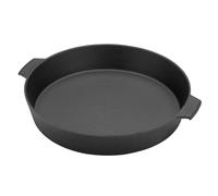 Big Green Egg 120144, couvercle, noir, fonte, fonte, Big Green Egg, rond