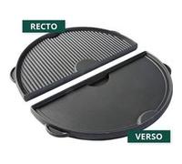 BIG GREEN EGG - Demi-plancha en fonte réversible pour BIG GREEN EGG XL & 2XL G