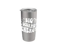 Big Scorpio Energy x Scorpion Zodiac Retro Gobelet isotherme en acier inoxydable double paroi