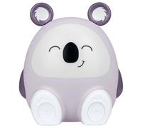 Bigben Veilleuse et enceinte sans fil Koala 15 W Bluetooth 5.0 veilleuse réglable USB-C Blanc/Violet