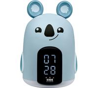 Bigben Interactive RKIDSKOALA Réveil numérique gris pour enfants avec écran LCD et veilleuse