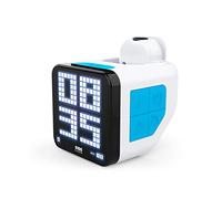 Bigben Réveil Cube projecteur Blanc et Bleu RCUBEBCBL