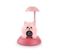 Bigben Réveil enfant veilleuse Street Light Cat SLKIDSCAT 6 mélodies Intensité réglable