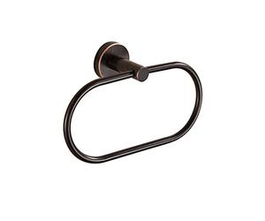 BigBig Home Anneau Porte-Serviettes en Bronze pour Salle de Bain, Bain huilé - Fixation Murale