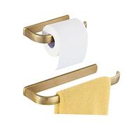 BigBig Home Porte-Papier en Laiton pour Rouleau de Papier Toilette Antique Serviette de Bain Anneau cintres Moderne Mural Ensemble d'accessoires de Salle de Bain