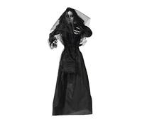BigBuy Carnival S1125818 Décoration Pendentif Halloween Mariée Cadavre Noir 140 x 16 x 160 cm