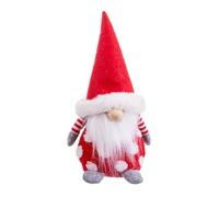 BigBuy Christmas Ornement de Noël Rouge Multicolore Bois Sable Tissu 26 cm