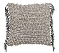 BigBuy Home Coussin en Coton Noir Beige 45 x 45 cm