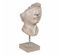 BigBuy Home Figurine Visage Beige