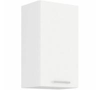 ATLAS Meuble haut 1 porte - Décor blanc - L 40cm