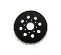 BigCheer 125 mm Plateau de Ponçage avec Hook et Loop 8 Trous Compatible avec Bos-ch PEX 220 A,GEX 125-1 AE,PEX 220 AE, Skil 7402/7490, (Blanc)