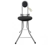 BigDean Aide à la levée - Chaise haute - Réglable en hauteur sur 4 positions - Pliable - Siège ergonomique - Siège debout à repasser avec dossier