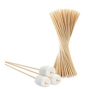 BigDean Lot de 100 brochettes de feu de camp 90 cm en bambou - Brochettes XXL pour barbecue, brochettes en bambou - Idéal pour guimauves et saucisses