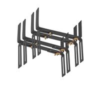 BigDean Lot de 4 supports de jardinière anthracite standard en forme de H | Fixation facile pour jardinières et jardinières, support de boîte réglable en métal, extrêmement robuste et durable