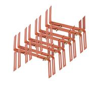 BigDean Lot de 8 supports de jardinière standard en forme de H en terre | Fixation facile pour jardinières et jardinières, support de boîte réglable en métal, extrêmement robuste et durable