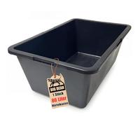 BigDean Mini bassin à mortier carré - 80 l - 78 x 47 x 30 cm | Très stable - Fabriqué en Europe