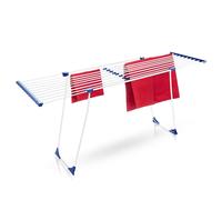 BigDean Télescopique Séchoir à linge pour literie 20m - extensible - sans traverse gênante - Séchoir à linge à ailes Séchoir XXL avec roulettes